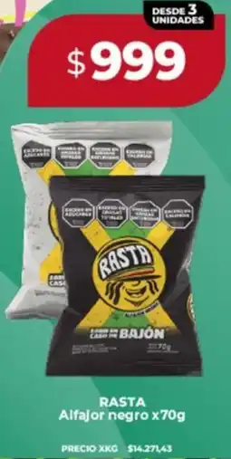 Supermayorista Vital Rasta alfajor negro oferta
