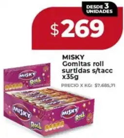 Supermayorista Vital Misky gomitas roll surtidas s/tacc oferta