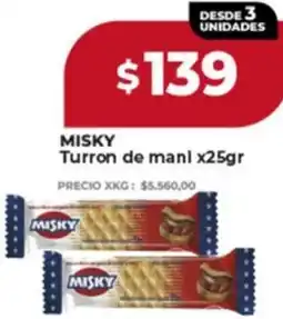 Supermayorista Vital Misky turron de mani oferta