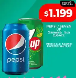 Supermayorista Vital Pepsi / seven up gaseosa lata oferta