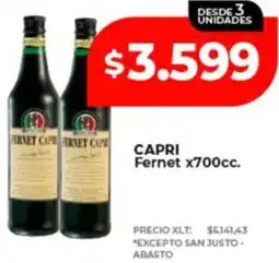 Supermayorista Vital Capri fernet oferta
