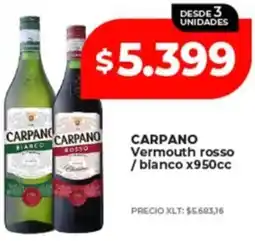 Supermayorista Vital Carpano vermouth rosso /blanco oferta