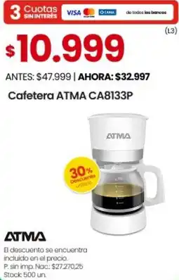 Changomas Atma cafetera ca8133p oferta