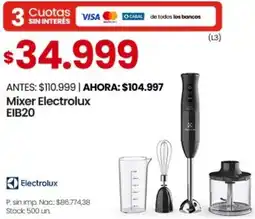 Changomas Electrolux mixer electrolux EIB20 oferta