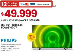 Changomas Philips led 50" oferta