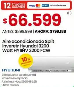Changomas Hyundai aire acondicionado split inveretr oferta
