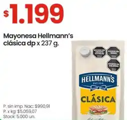 Changomas Hellmann's mayonesa clásica dp oferta