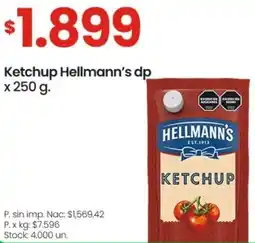 Changomas Hellmann's ketchup dp oferta