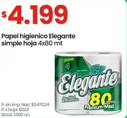 Changomas Elegante papel higienico simple hoja oferta