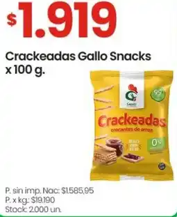 Changomas Gallo crackeadas snacks oferta
