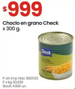 Changomas Check choclo en grano oferta
