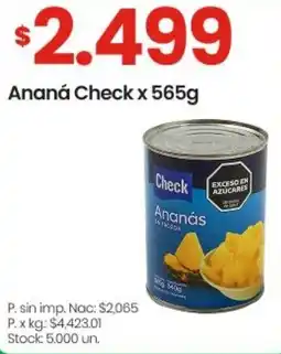 Changomas Check ananá oferta