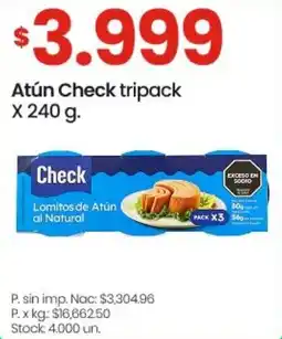 Changomas Check atún tripack oferta