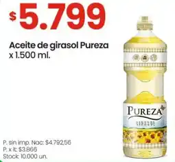 Changomas Pureza aceite de girasol oferta