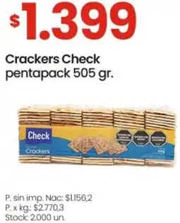 Changomas Check crackers pentapack oferta