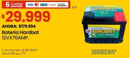 Changomas Hardbat batería 12VX70AMP oferta