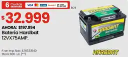 Changomas Hardbat batería 12VX75AMP oferta