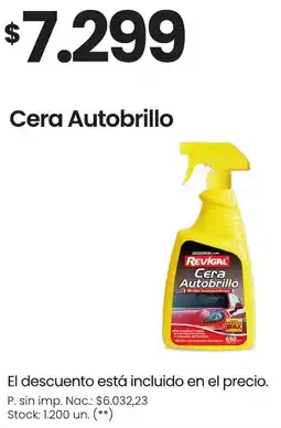 Changomas Revigal cera autobrillo oferta