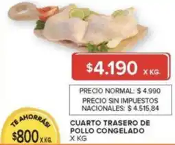 Carrefour Cuarto trasero de pollo congelado oferta