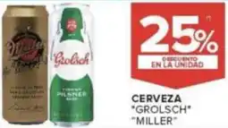 Carrefour Miller / grolsch cerveza oferta