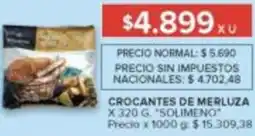 Carrefour Solimeno crocantes de merluza oferta
