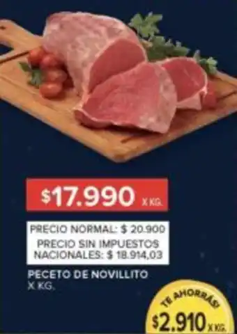 Carrefour Peceto de novillito oferta