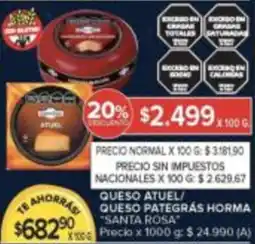 Carrefour Anta rosa queso atuel/ queso pategrás horma oferta