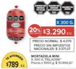 Carrefour Paladini mortadela mini oferta
