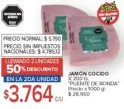Carrefour Puente de ronda jamón cocido oferta