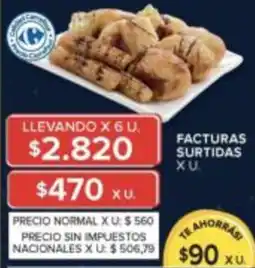 Carrefour Facturas surtidas oferta