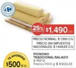 Carrefour Pionono tradicional/salado oferta