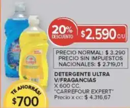 Carrefour Carrefour expert detergente ultra v/fragancias oferta