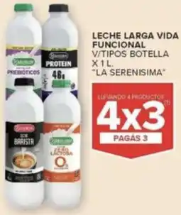 Carrefour La serenisima leche larga vida funcional v/tipos botella oferta