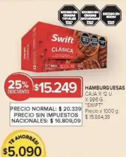Carrefour Swift hamburguesas caja oferta