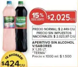 Carrefour Terma aperitivo sin alcohol v/sabores oferta