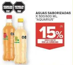 Carrefour Aquarius aguas saborizadas oferta