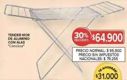 Carrefour Carrefour tender mor de aluminio con alas oferta