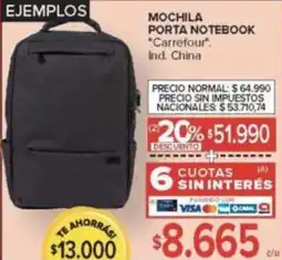 Carrefour Carrefour mochila porta notebook oferta