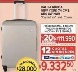 Carrefour Carrefour valija rígida new york oferta