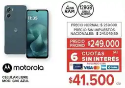 Carrefour Motorola celular libre oferta