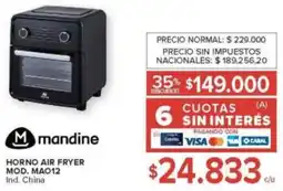 Carrefour Mandine horno air fryer oferta