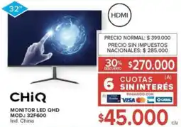 Carrefour Chiq monitor led qhd oferta