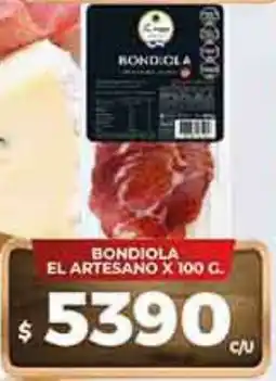 Supermercados DIA Bondiola el artesano oferta