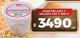 Supermercados DIA Dia mani pelado y salado oferta