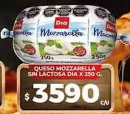 Supermercados DIA Dia queso mozzarella sin lactosa oferta