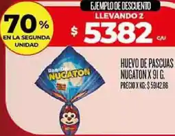 Supermercados DIA Nugaton huevo de pascuas oferta