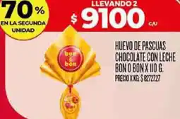 Supermercados DIA Bon o bon huevo de pascuas chocolate con leche oferta