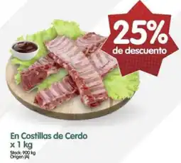 Supermercados Buenos Días En costillas de cerdo oferta