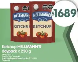 Supermercados Buenos Días Hellmann's ketchup doypack oferta