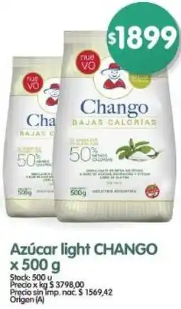 Supermercados Buenos Días Chango azúcar light oferta